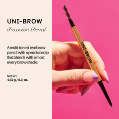 Winky Lux Uni-Brow Pencil with spoolie for easy blending and shaping.