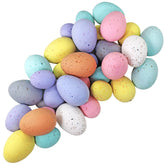 Winlyn 32-pack speckled Easter eggs in pastel pink for centerpieces.