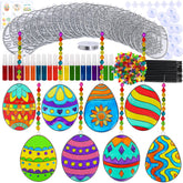 Winlyn Easter egg suncatcher design 1 catching sunlight to brighten windows