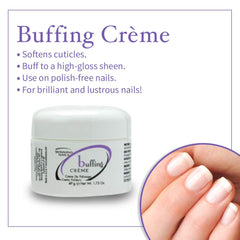 Chamois Buffer creating a natural shine on bare nails