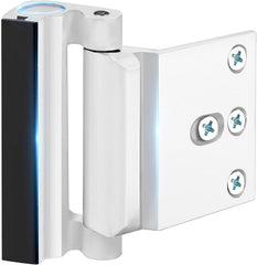 WINONLY door reinforcement lock installation on a front door showing secure setup