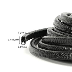 Winunite edge guard flexible rubber that bends along door edges.
