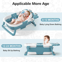 wiqins collapsible baby tub PP+TPE materials emphasize safety and durability
