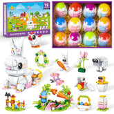 Wisdom Castle Easter Bunny Building Set — colorful eggs for imaginative unboxing and play