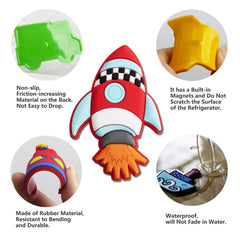 WISESTAR 26pcs car magnets support hands-on learning of transport themes