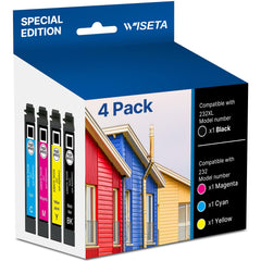Wiseta 232XL black cartridge for crisp, professional text.