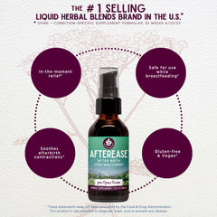 WishGarden AfterEase organic ingredients label highlights trusted herbs