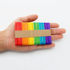 WISYOK natural birch wood popsicle sticks ideal for painting and crafts