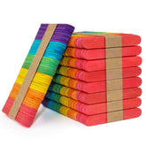 WISYOK rainbow craft sticks in vibrant colors for kid friendly DIY projects