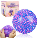 WISYME giant stress ball purple close-up for easing tension through squeezing.