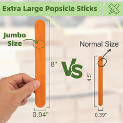 WISYOK rainbow popsicle sticks pack ideal for classroom crafts