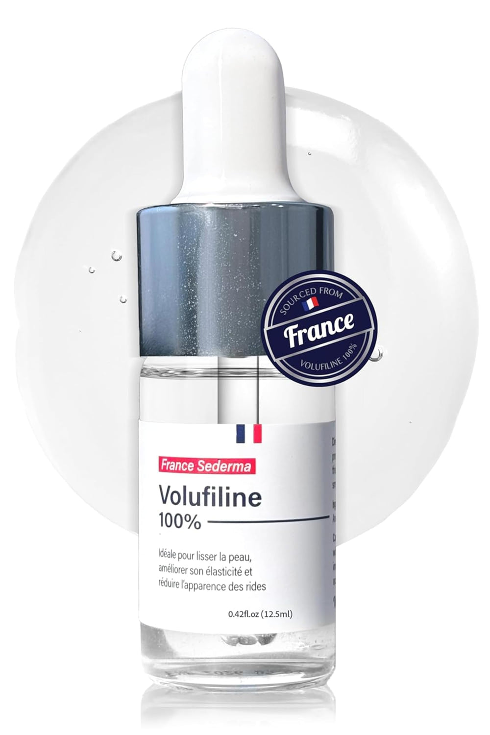 Witches Brew Volufiline bottle close-up showing pure Sederma actives for DIY skincare.