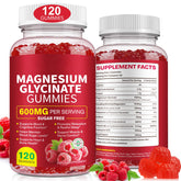 WLCTJIAYOU magnesium glycinate gummies raspberry bottle for daily relaxation and energy support.