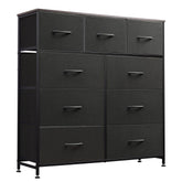 WLIVE 9-drawer dresser front view for organized bedroom storage.