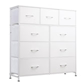 WLIVE 9-Drawer Dresser with wood top, ideal for organized bedroom storage.