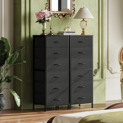 WLIVE black tall dresser assembly guide image helps quick, safe setup