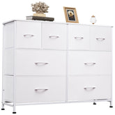 WLIVE dresser with 8 drawers offers wide fabric storage for wardrobes.