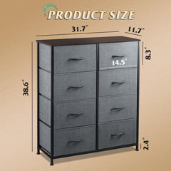 WLIVE anti-tipping accessories keep the dresser stable in busy spaces.