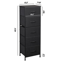 WLIVE Fabric Dresser steel frame provides lasting stability in busy spaces