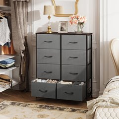 WLIVE tall storage tower with fabric bins, perfect for decluttering entryways.
