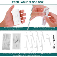 WLLHYF dental floss dispenser button mechanism maintains hygiene after use.