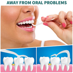 WLLHYF travel floss case in hand shows pocket-friendly convenience.