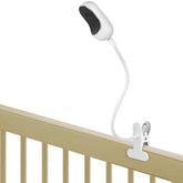 Wochel flexible clip mount securing Owlet camera on crib edge