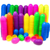 WODMAZ Easter eggs in bright colors, ideal for egg hunts and party decor.