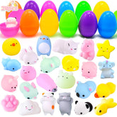 WODMAZ Easter eggs with mochi squishy set, colorful eggs for engaging Easter play.