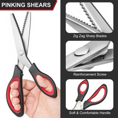 WFOEJEJ pinking shears used in dressmaking for neat edges