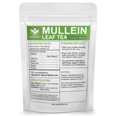 WOGORGT Mullein Tea Leaves close-up highlighting natural flavor and purity