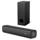 Wohome soundbar front view, compact design ideal for small living rooms and tidy setups