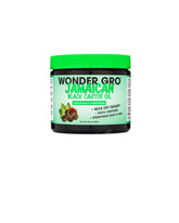 Wonder Gro Jamaican Black Castor Oil Hair Grease bottle pouring for hydration