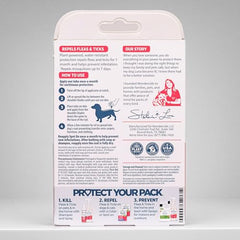 Wondercide dog spot on cedarwood peppermint scent protects during walks with plant-based repellents.