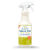 Wondercide spray bottle with lemongrass scent for fleas, ticks and mosquitoes.