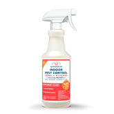 Wondercide indoor pest spray bottle pour showing easy application for pest defense.