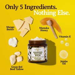Wonderfat balm applied to hand for lightweight moisture.