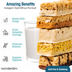 WonderSlim gluten-free badge on wrapper highlights gluten-free option.