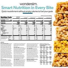 WonderSlim high-fiber bar close-up showcasing texture and fiber-rich bite.