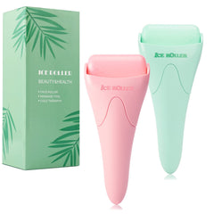 Wonderwin ice roller on face for refreshing massage and depuffing