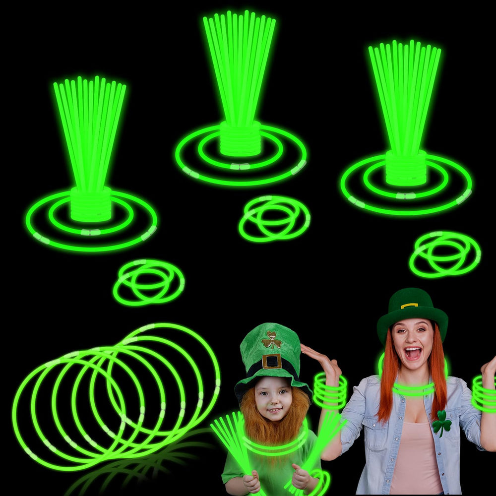 Wondrus green glow sticks 72-pack for safe, bright party lighting and outdoor fun.