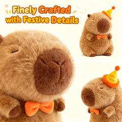 Wonfirang Capybara plush with detachable mini companion for imaginative play