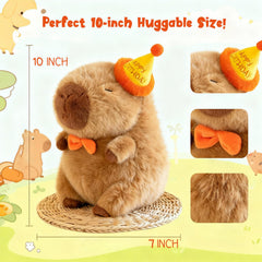 Wonfirang Capybara plush ultra-soft texture provides a gentle cuddle for evenings