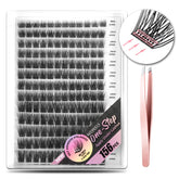 WONSIS self-adhesive eyelashes with 156 clusters for versatile daily looks