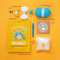 The Woobles Easy Peasy Yarn: ideal for clear stitches and steady progress.