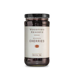 Woodford Reserve Bourbon Cherries jar for cocktail garnish and dessert pairing.