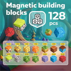 WoodnPlay magnets for kids building colorful structures supports hands-on STEM