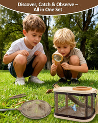 WoodsyJoy magnifying glass for close-up insect viewing during outdoor adventures