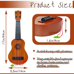 Woozettn Kids Ukulele held by a toddler, encouraging rhythm and dexterity.