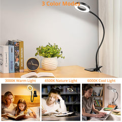 Woputne clip light clamp close up shows scratch resistant pad.